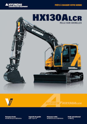 Paletli ekskavatörler Hyundai HX130ALCR