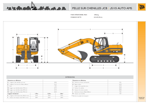 Paletli ekskavatörler JCB JS 115 L