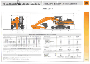 Paletli ekskavatörler JCB JS 220 L