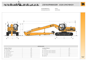 Paletli ekskavatörler JCB JS 220 LR