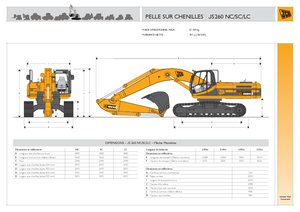 Paletli ekskavatörler JCB JS 260 XD