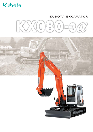 Crawler Excavators Kubota KX080-3α