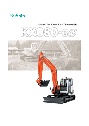 Paletli ekskavatörler Kubota KX080-3α 2PC