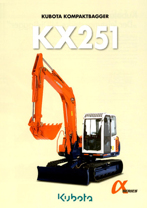 Crawler Excavators Kubota KX251α