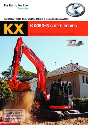 Crawler Excavators Kubota KX080-3