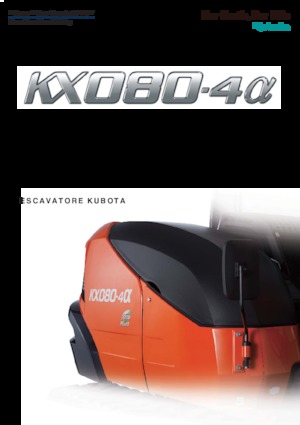 Crawler Excavators Kubota KX080-4α