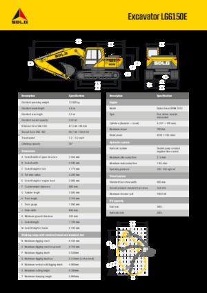 Crawler Excavators SDLG LG6150E