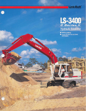 Paletli ekskavatörler Link-Belt LS-3400 C II