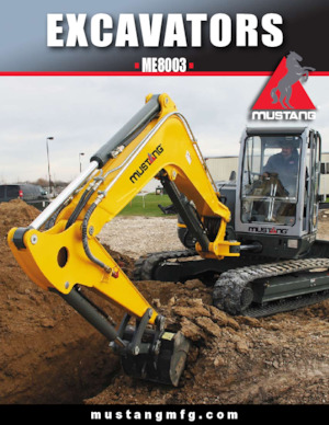Crawler Excavators Mustang ME8003