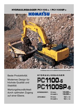 Crawler Excavators Komatsu PC1100-6