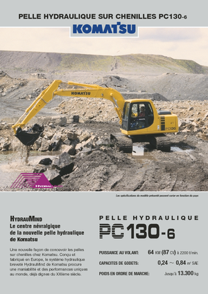 Paletli ekskavatörler Komatsu PC130-6