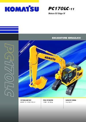 Paletli ekskavatörler Komatsu PC170LC-11