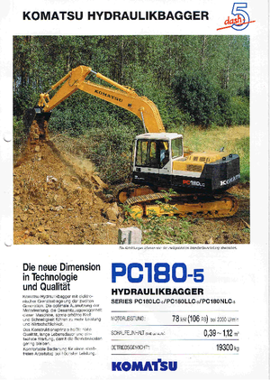 Paletli ekskavatörler Komatsu PC180LC-6 activ