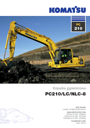 Paletli ekskavatörler Komatsu PC210LC-8