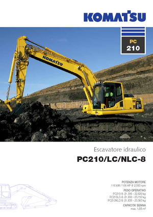 Paletli ekskavatörler Komatsu PC210LC-8SLF