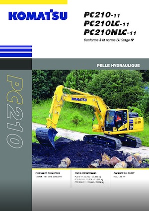 Paletli ekskavatörler Komatsu PC210NLC-11E0
