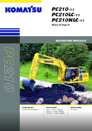 Paletli ekskavatörler Komatsu PC210NLC-11E0