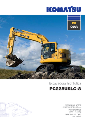 Crawler Excavators Komatsu PC228US-LC-8