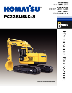 Crawler Excavators Komatsu PC228US-LC-8