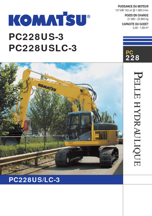 Crawler Excavators Komatsu PC228US-LC-3