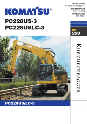 Crawler Excavators Komatsu PC228US-LC-3