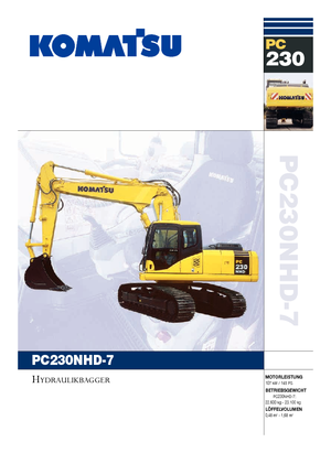 Crawler Excavators Komatsu PC230NHD-7