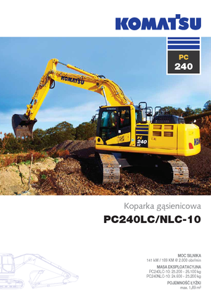 Paletli ekskavatörler Komatsu PC240LC-10