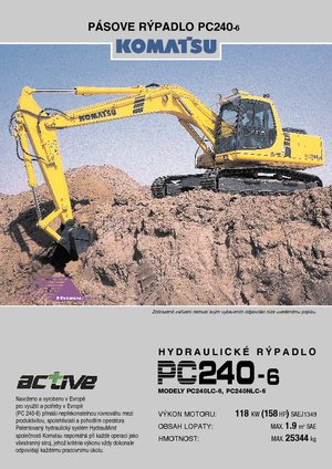 Crawler Excavators Komatsu PC240NLC-6 active Plus