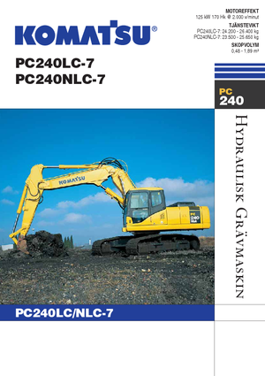 Crawler Excavators Komatsu PC240LC-7