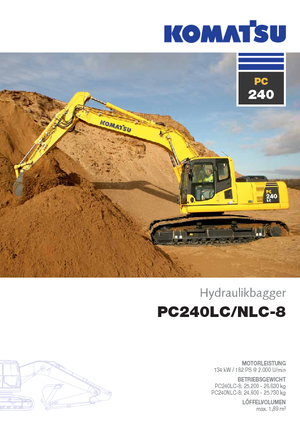 Crawler Excavators Komatsu PC240LC-8