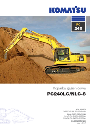 Paletli ekskavatörler Komatsu PC240NLC-8