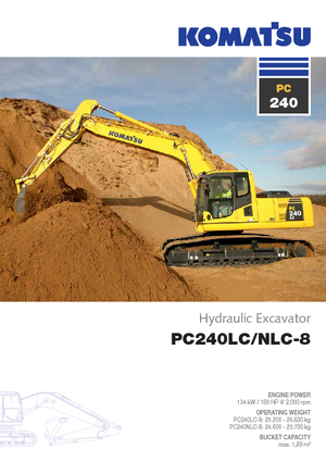 Crawler Excavators Komatsu PC240NLC-8