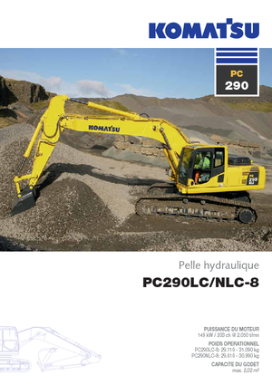 Paletli ekskavatörler Komatsu PC290NHRD-8