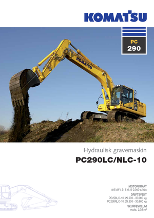 Crawler Excavators Komatsu PC290LC-10