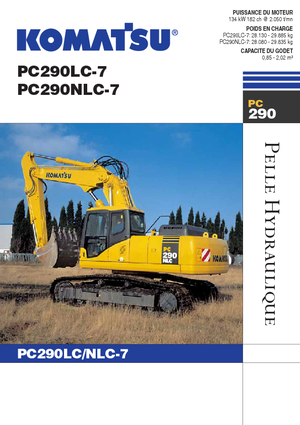 Paletli ekskavatörler Komatsu PC290LC-7