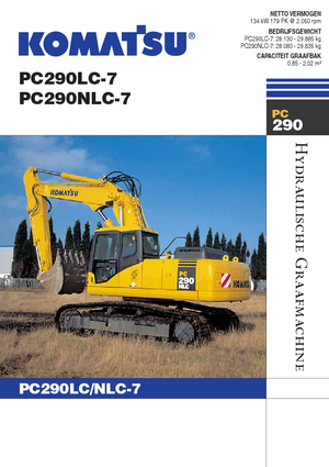 Paletli ekskavatörler Komatsu PC290LC-7
