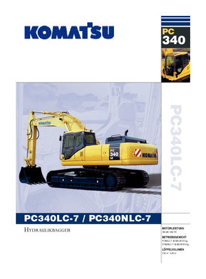 Crawler Excavators Komatsu PC340LC-7