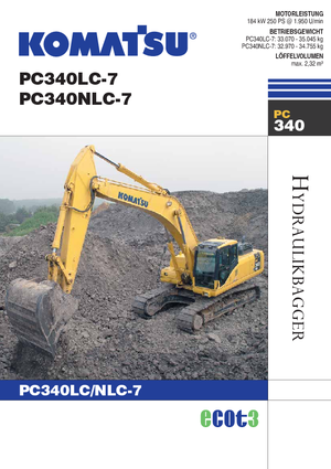 Crawler Excavators Komatsu PC340NLC-7