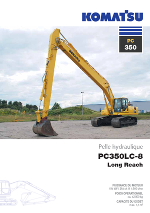 Paletli ekskavatörler Komatsu PC350NLC-8