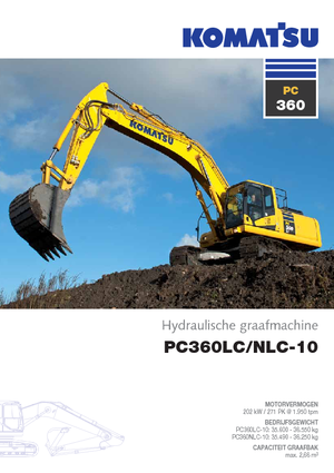 Paletli ekskavatörler Komatsu PC360LC-10