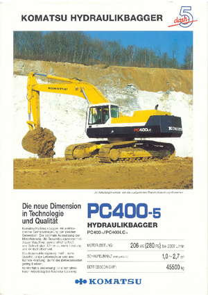 Crawler Excavators Komatsu PC400LC-5