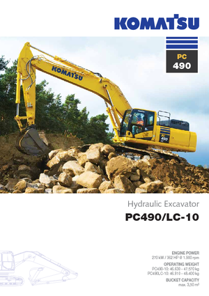 Crawler Excavators Komatsu PC490LC-10