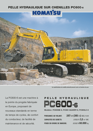 Crawler Excavators Komatsu PC600-6