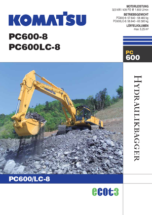 Crawler Excavators Komatsu PC600-8