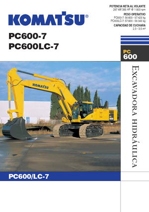 Crawler Excavators Komatsu PC600LC-7