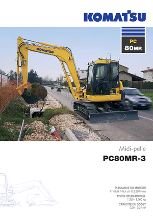 Crawler Excavators Komatsu PC80MR-3