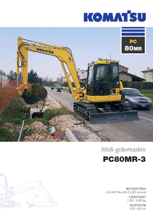 Crawler Excavators Komatsu PC80MR-3