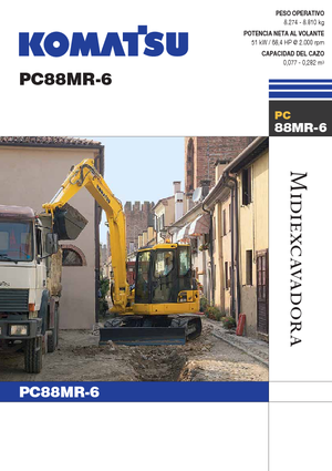 Crawler Excavators Komatsu PC88MR-6