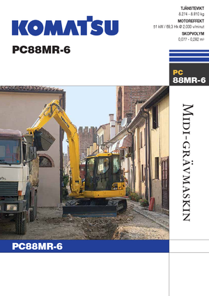 Crawler Excavators Komatsu PC88MR-6