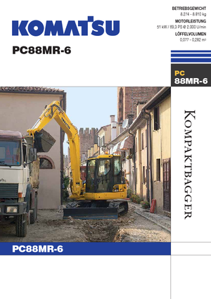 Crawler Excavators Komatsu PC88MR-6